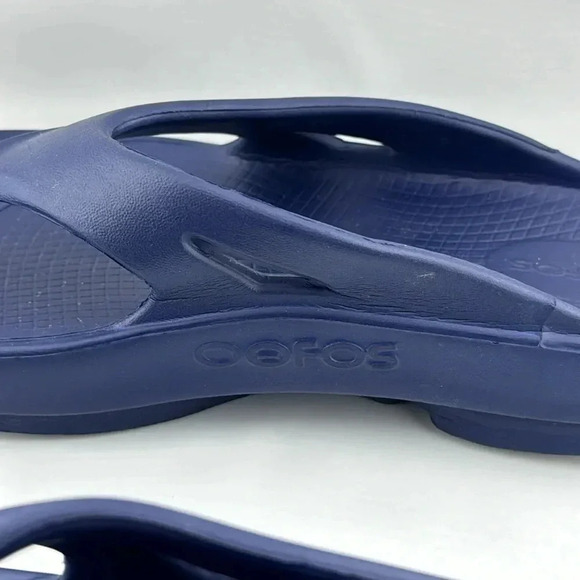 OOFOS ORIGINAL SANDAL SHOE - NAVY COLOR UNISEX SIZE WOMEN 10/MEN 8 - Picture 6 of 12